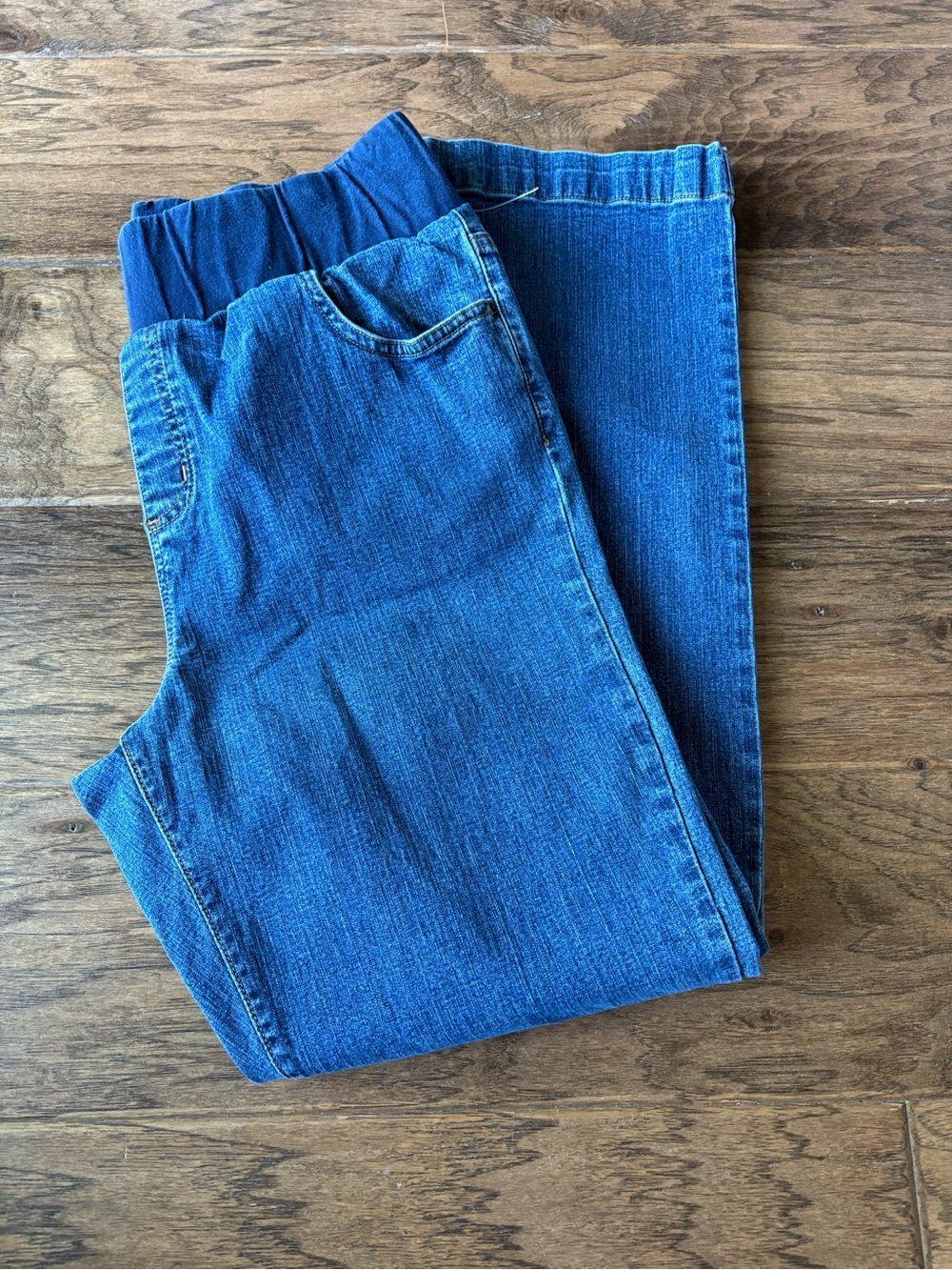 In due Time Branded Denim Jacket with Navy waist